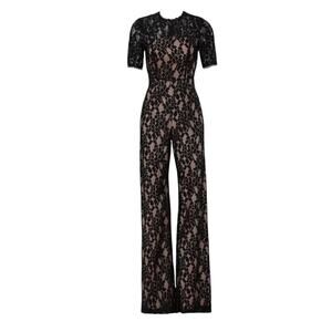 Alexis Janus Black Lace Backless Jumpsuit Size Small